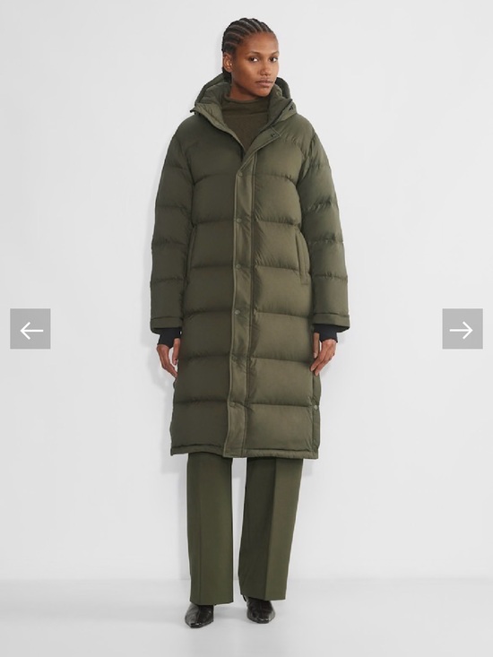 Aritzia Jackets & Blazers - Aritzia Super Puff Long Olive Green Hooded Puffer Down Coat Like New XXS